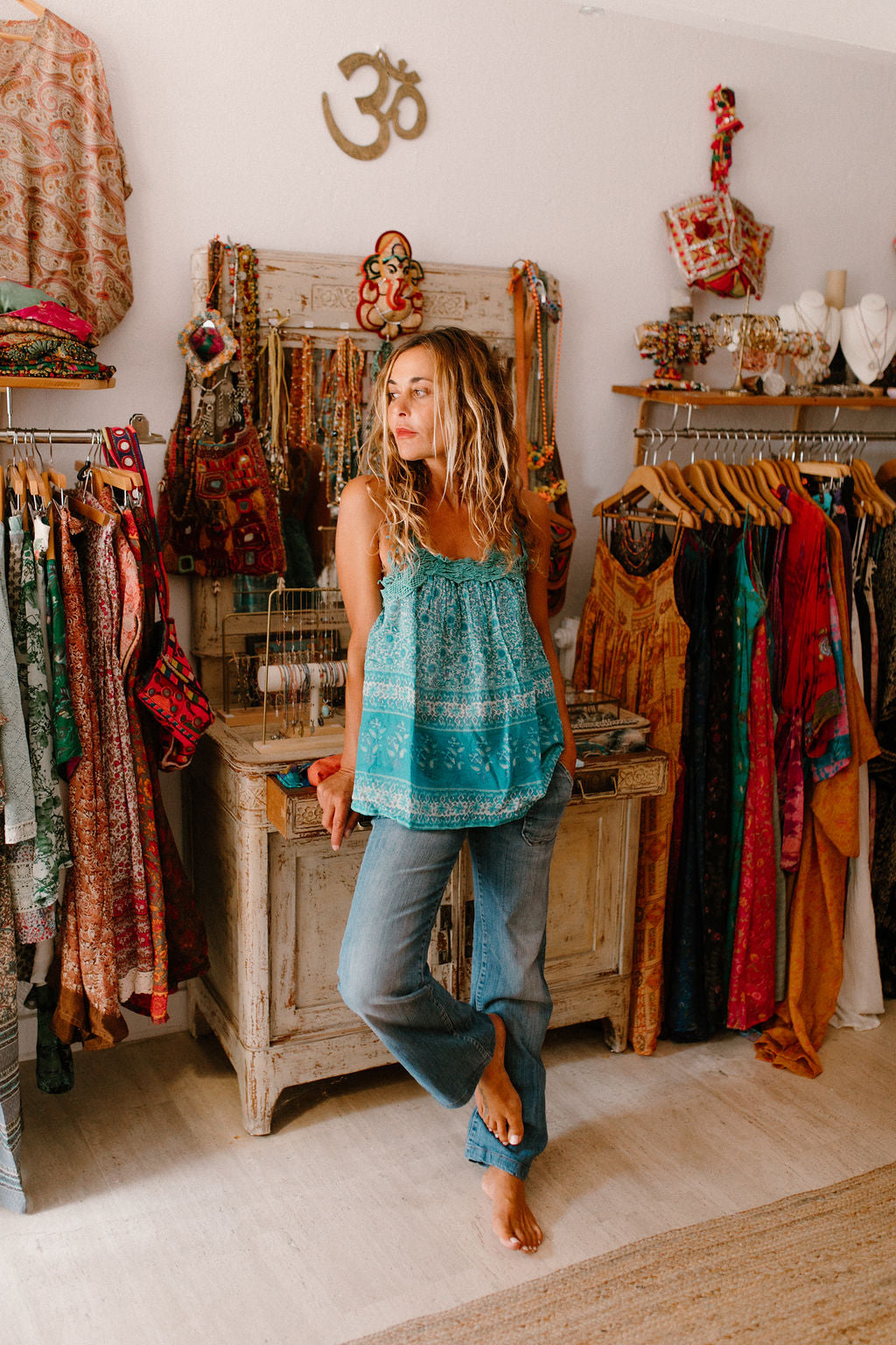 Ambre Top Vintage Print