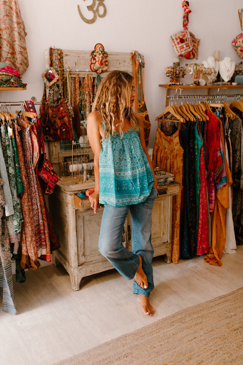 Ambre Top Vintage Print