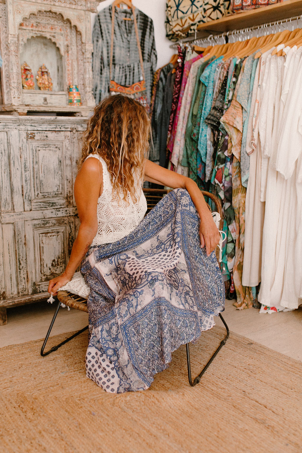 Perrine Silk Skirt