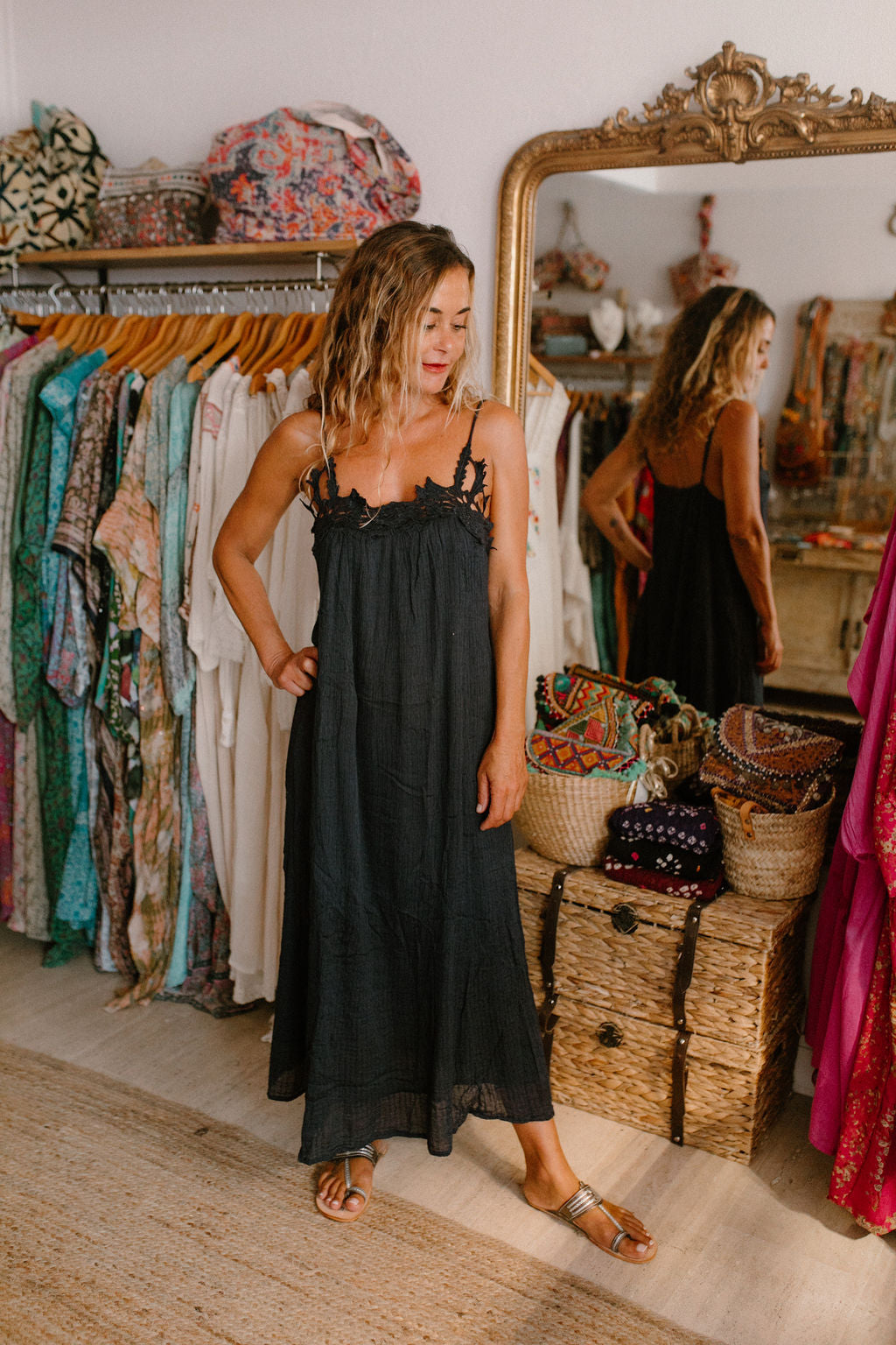 Ambre Long Dress Coal