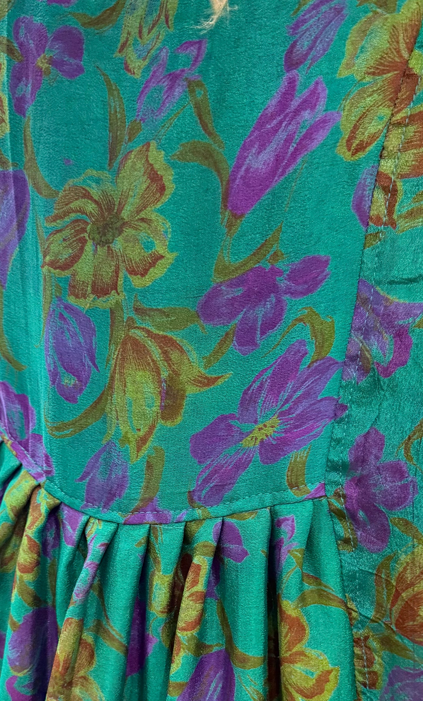 Silk Dress Green