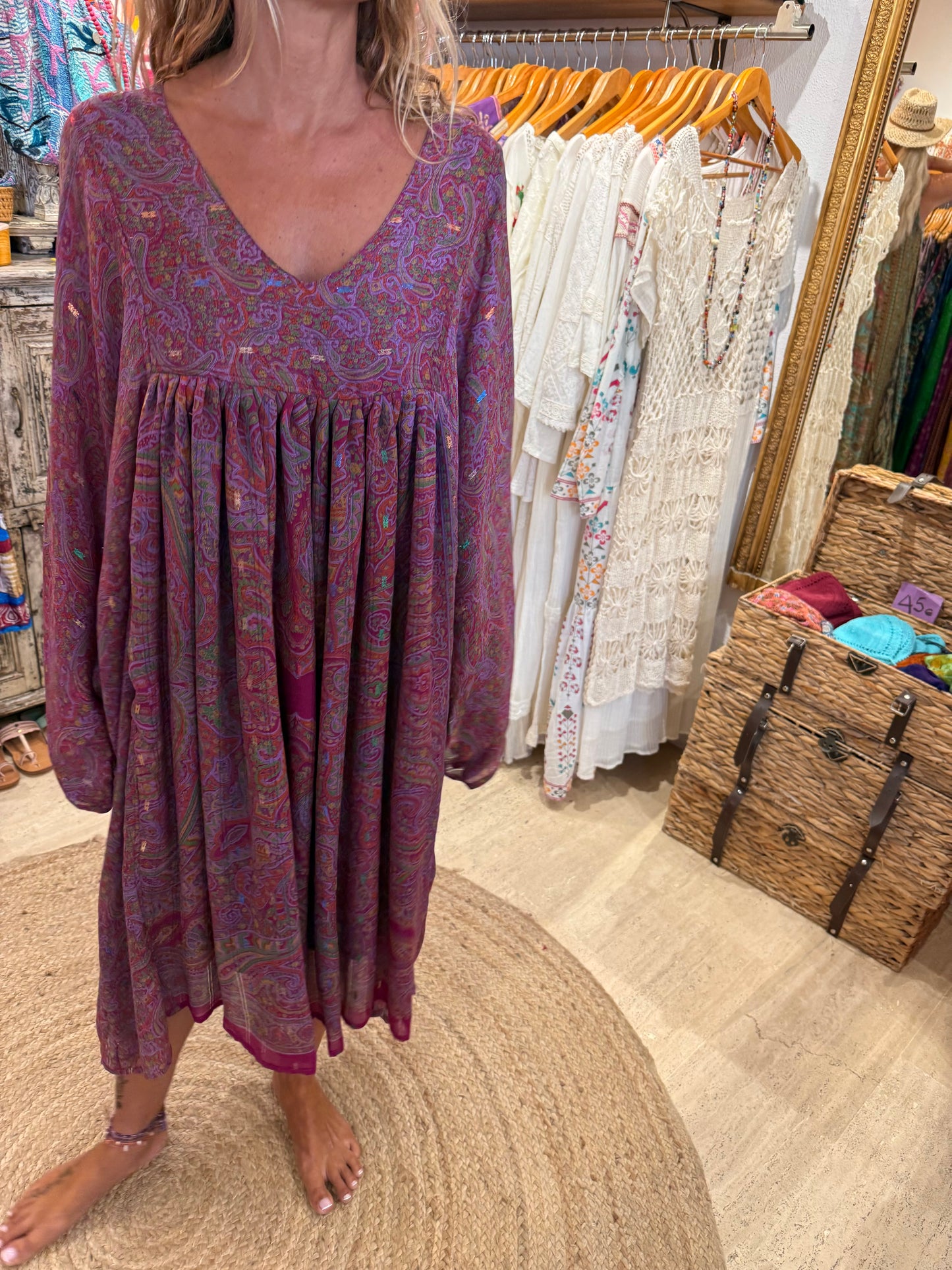 Silk Dress Purple