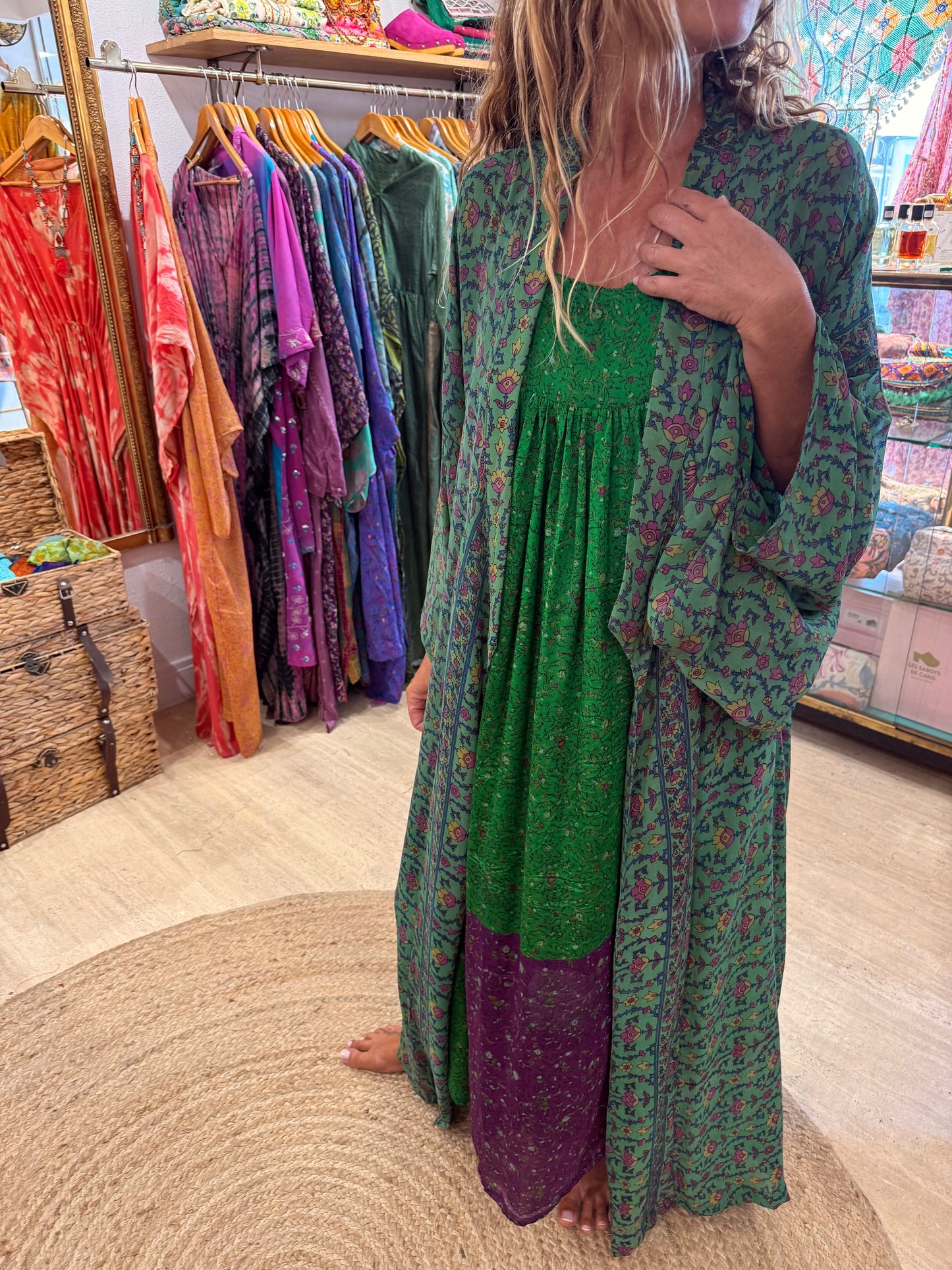Kimono Silk Green