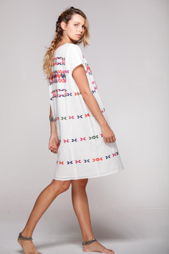 Wipil Embroidered Mexican Dress