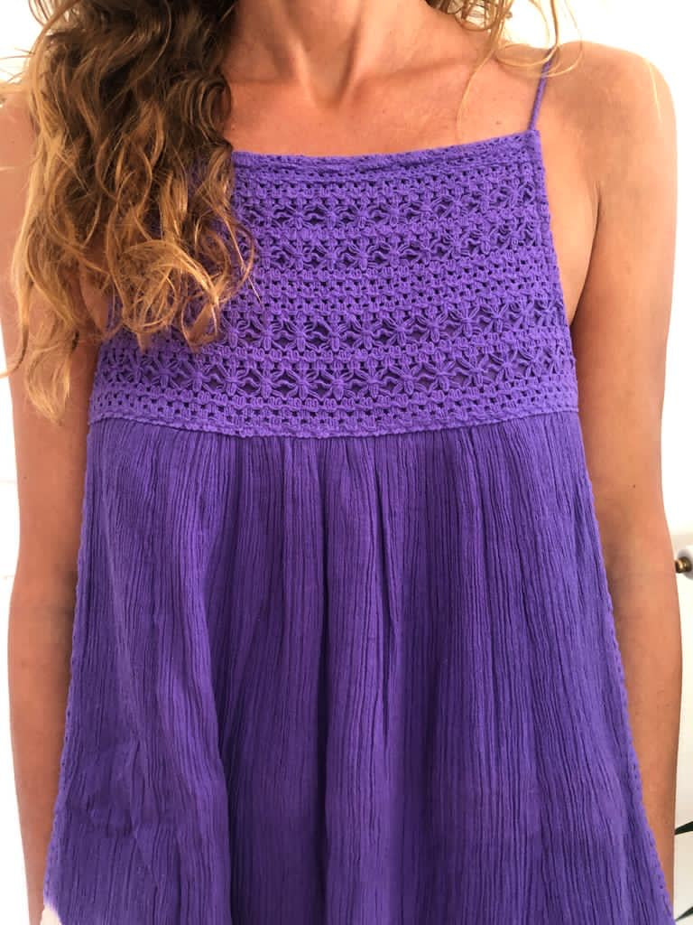 Camelia long Dress - Tie & Dye Aqua
