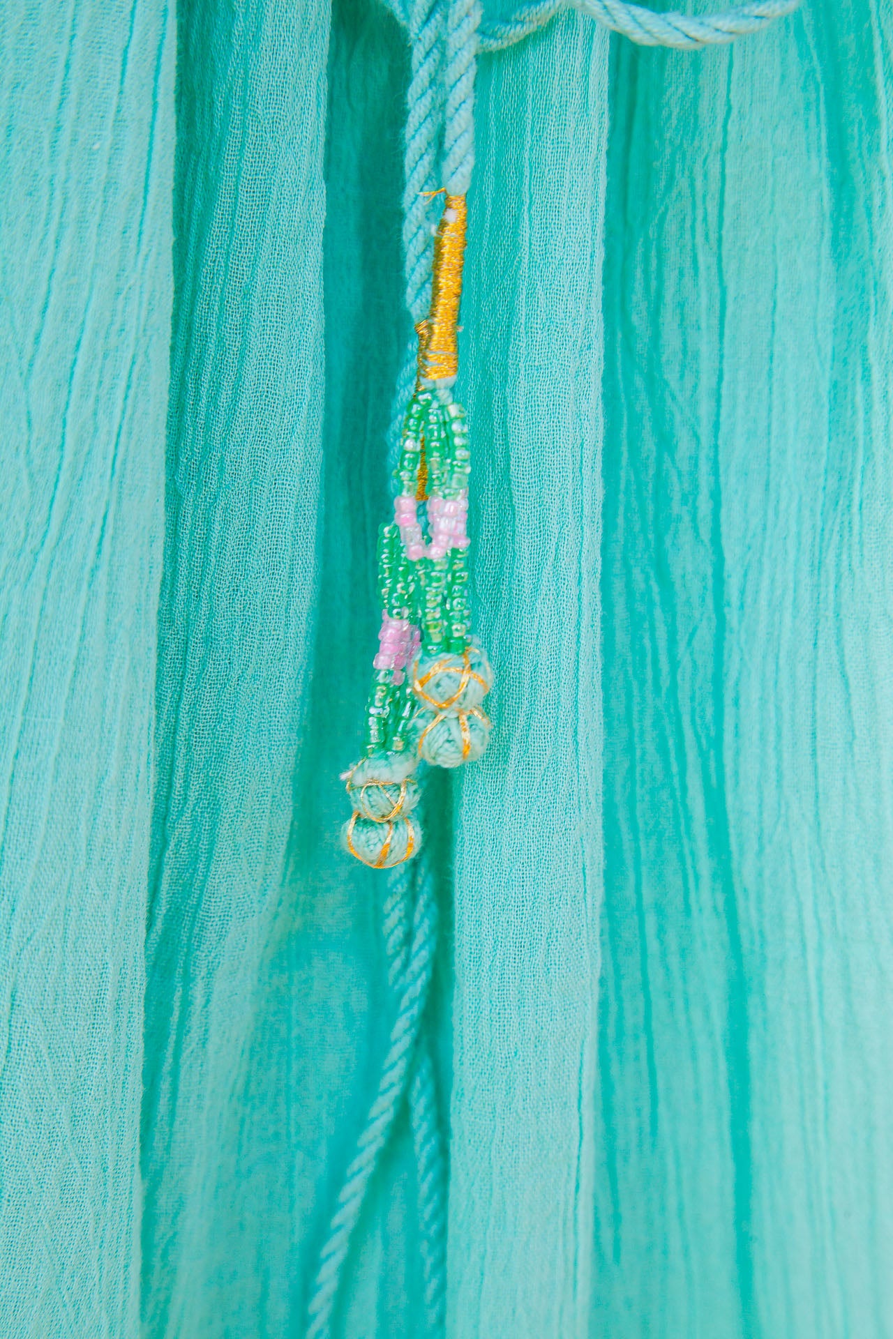 Camelia long Dress - Tie & Dye Aqua