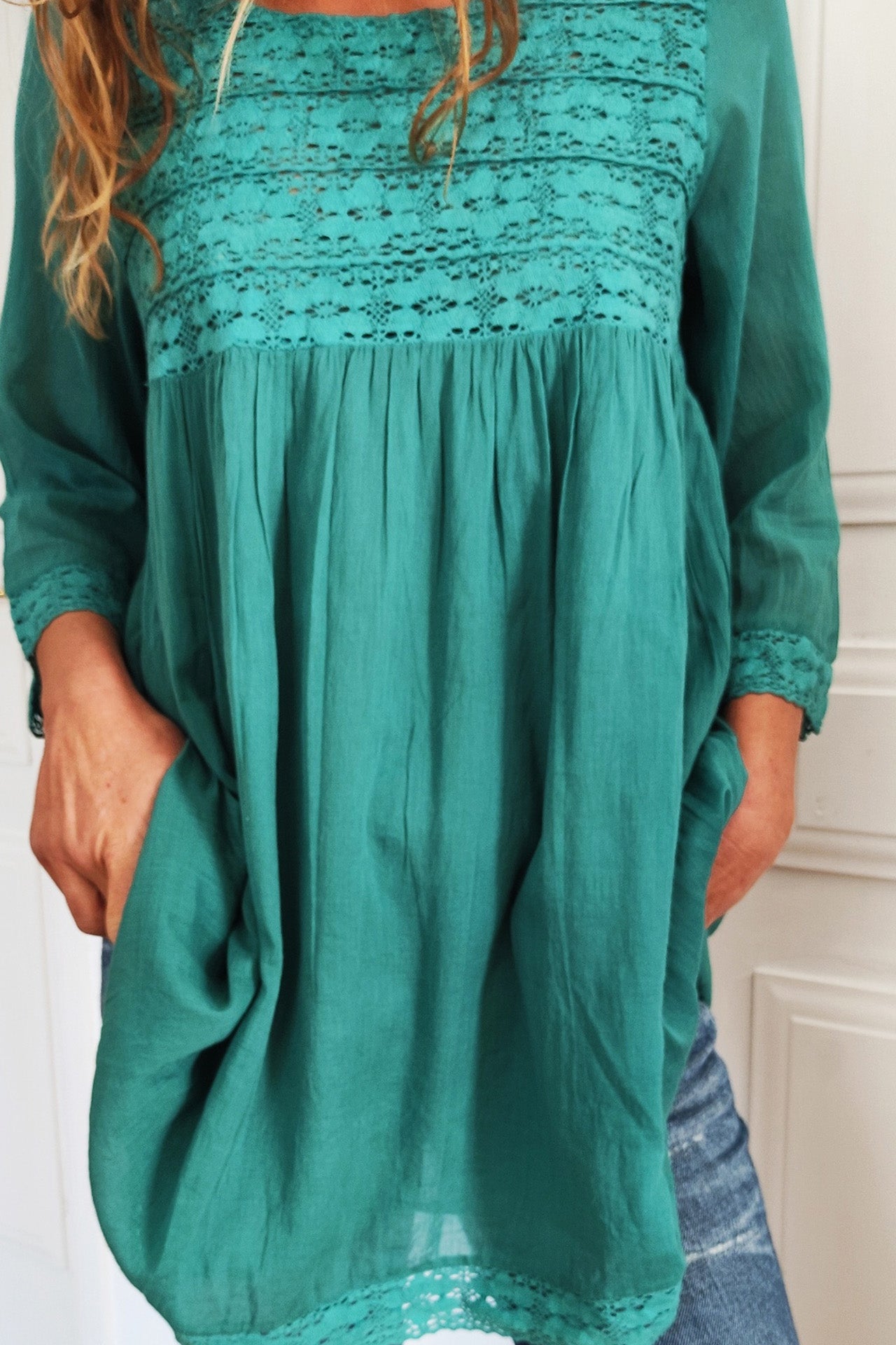 Tulsi Tunic with crochet