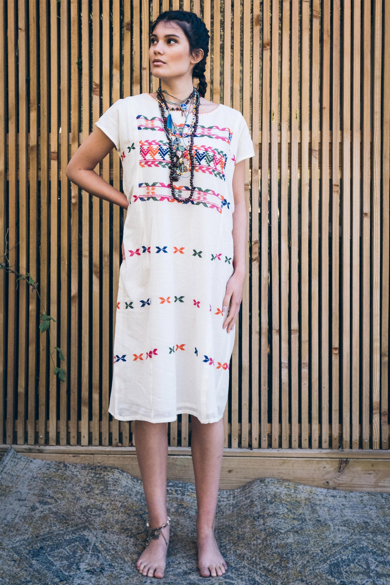Wipil Embroidered Mexican Dress