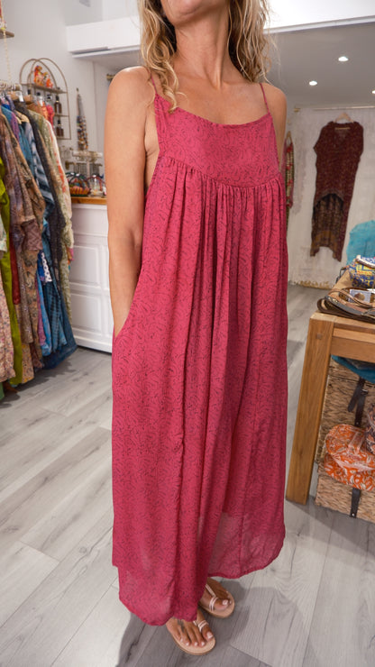 ROBE CAMELIA SILK PINK