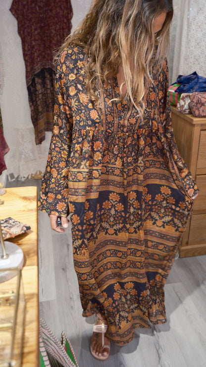 ROBE VERO BLACK & BROWN