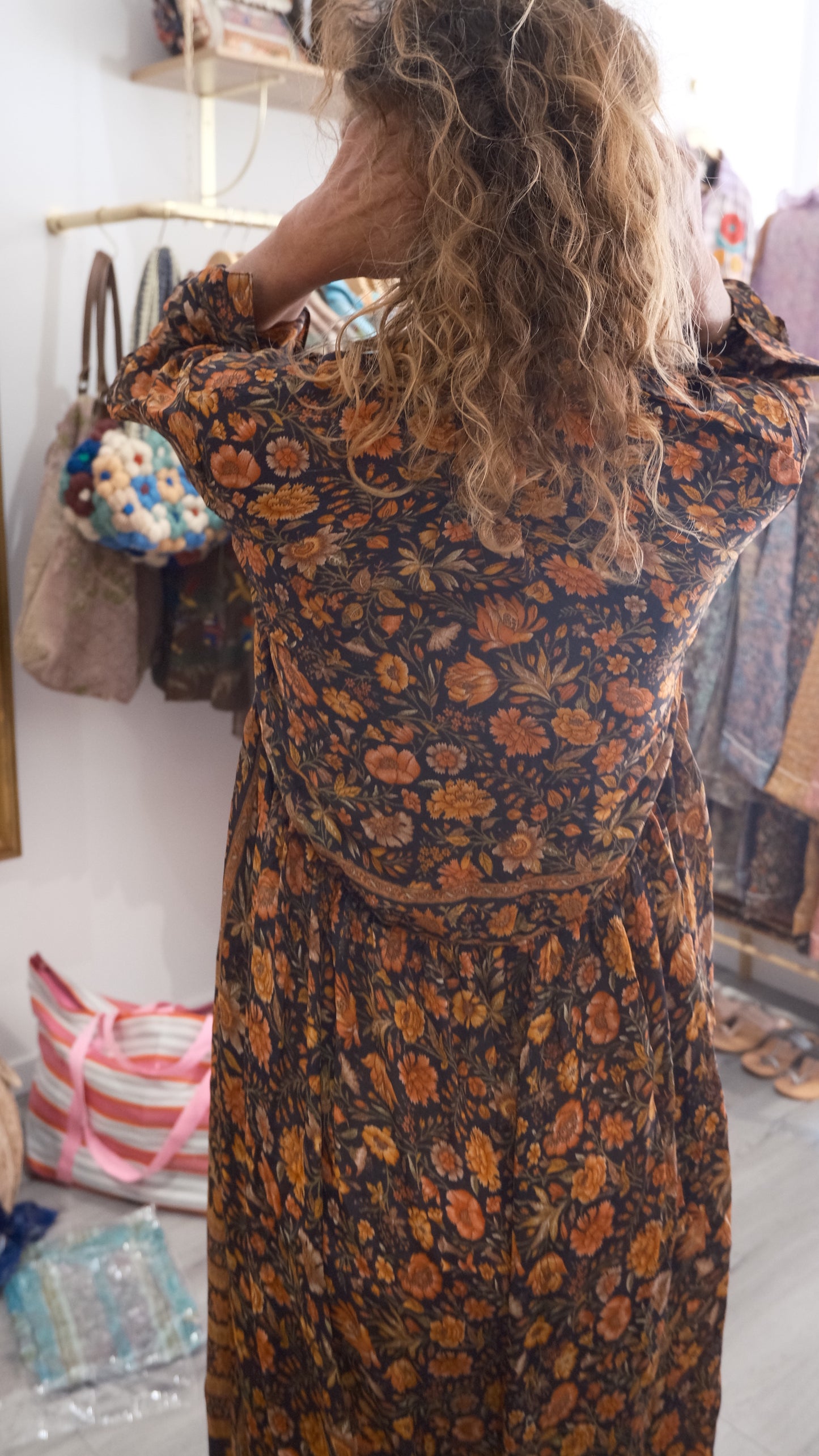 ROBE VERO BLACK & BROWN