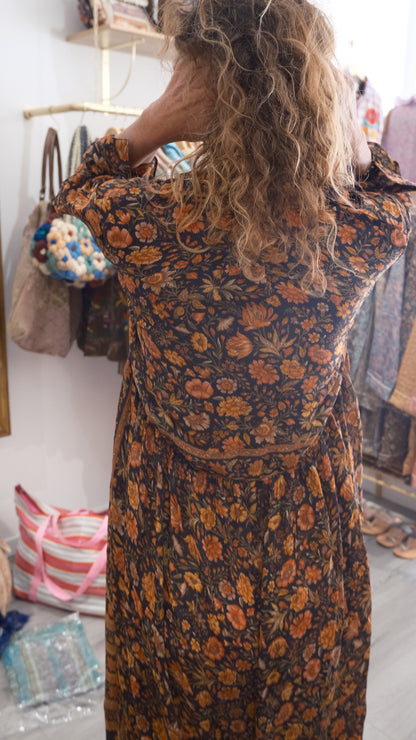 ROBE VERO BLACK & BROWN