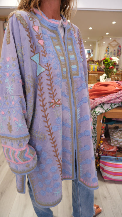 VESTE LONGUE LIGHT BLUE