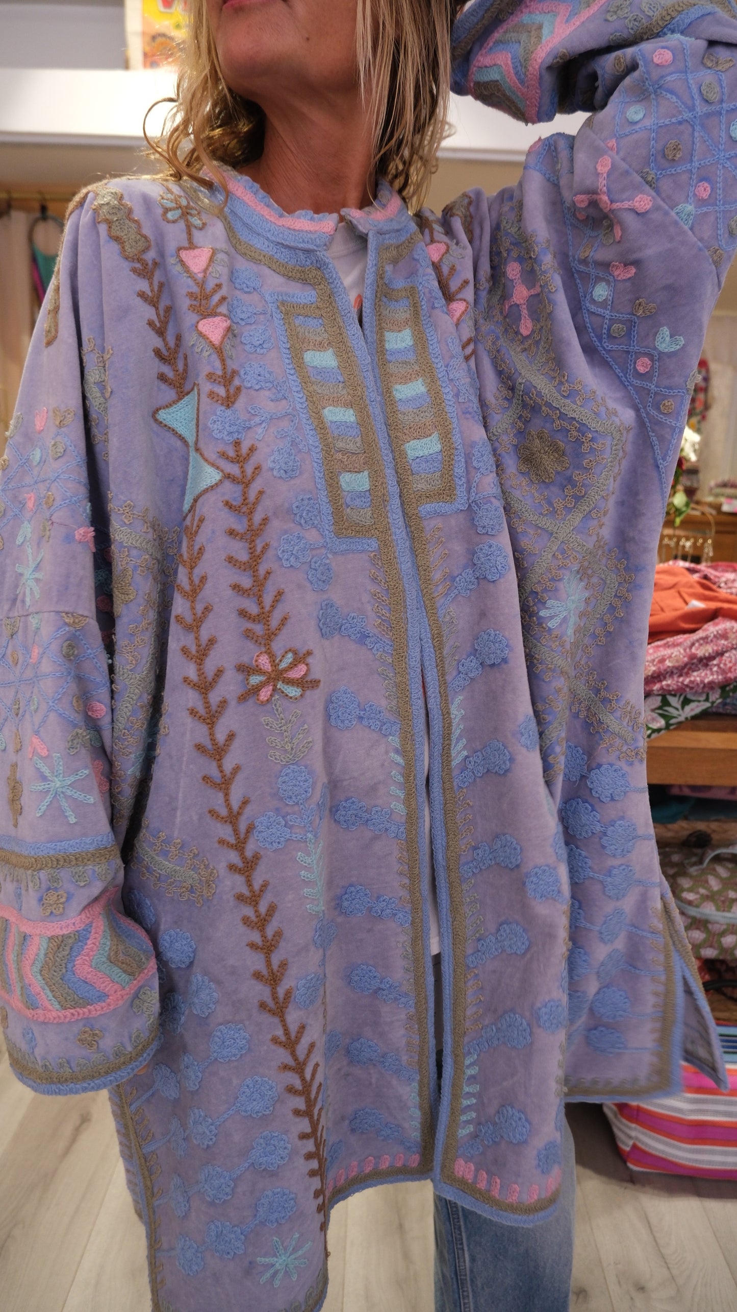 VESTE LONGUE LIGHT BLUE