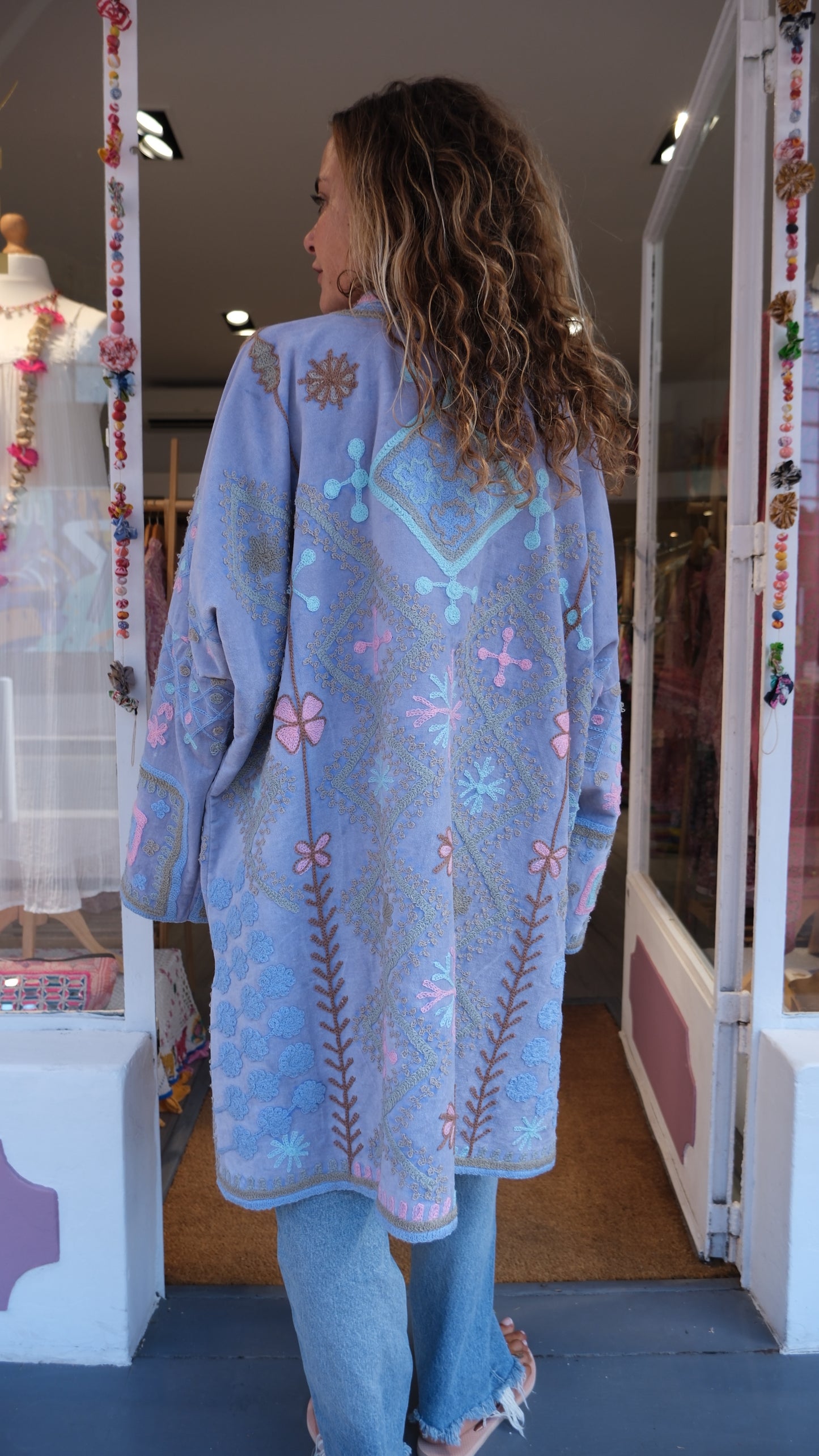 VESTE LONGUE LIGHT BLUE