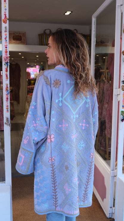 VESTE LONGUE LIGHT BLUE