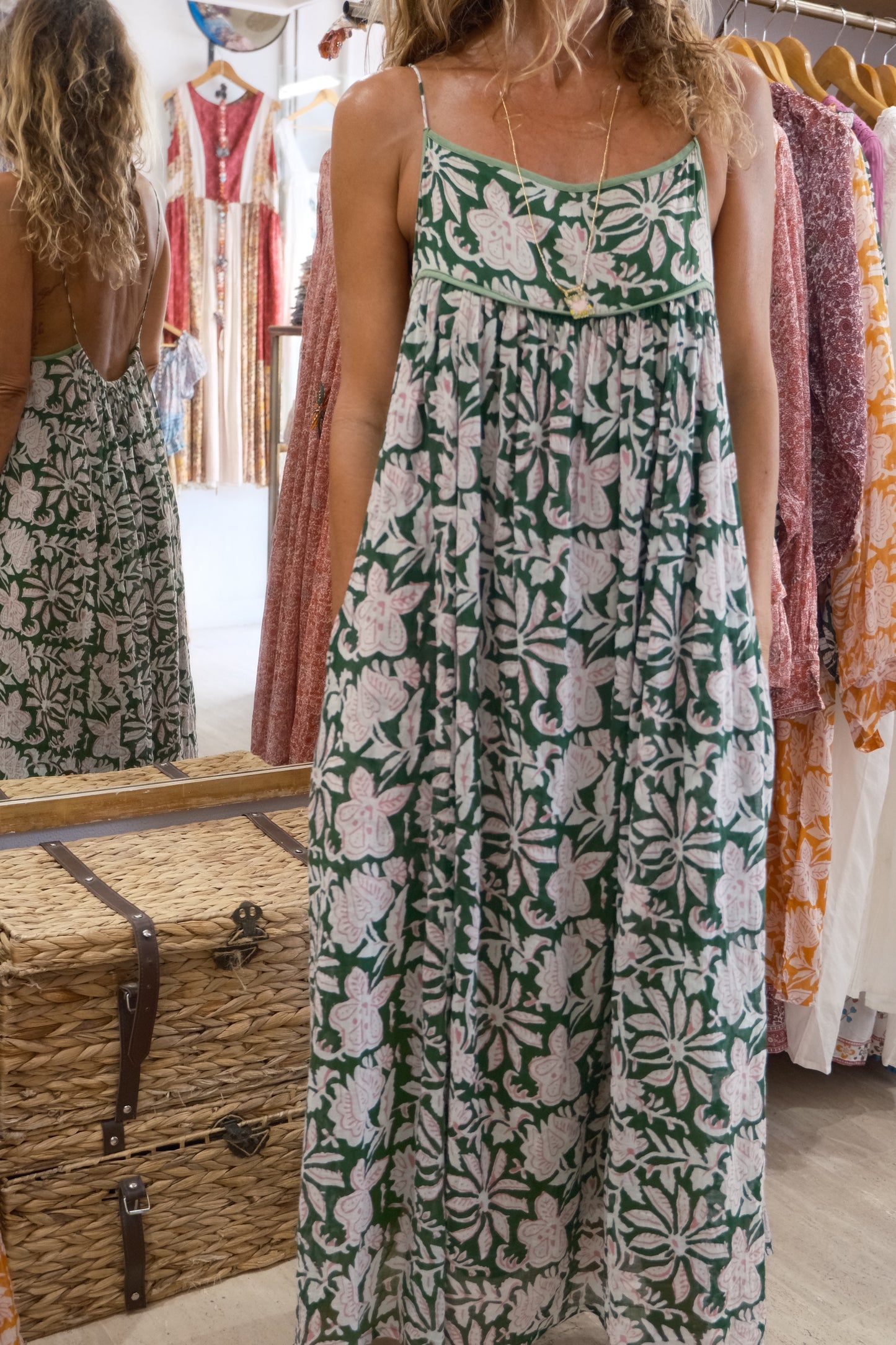 CAMELIA GREEN PRINT