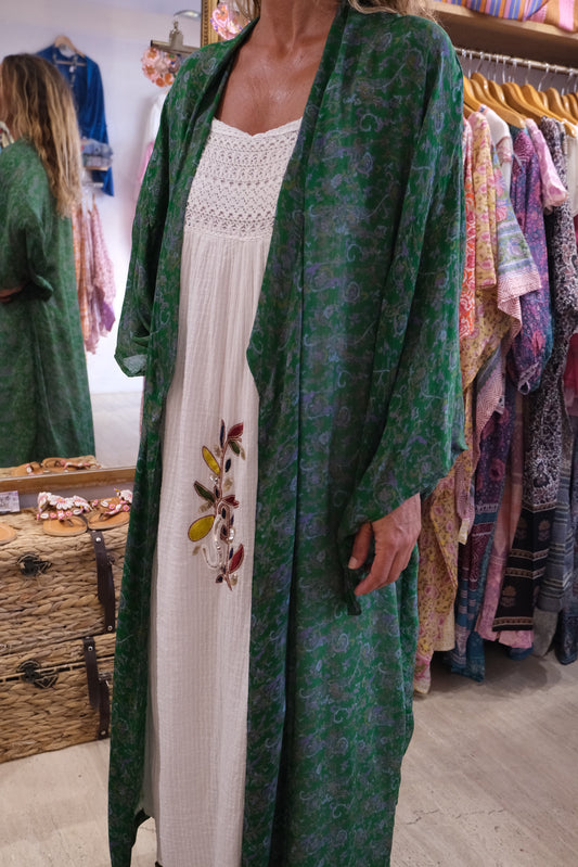 Kimono Silk Green