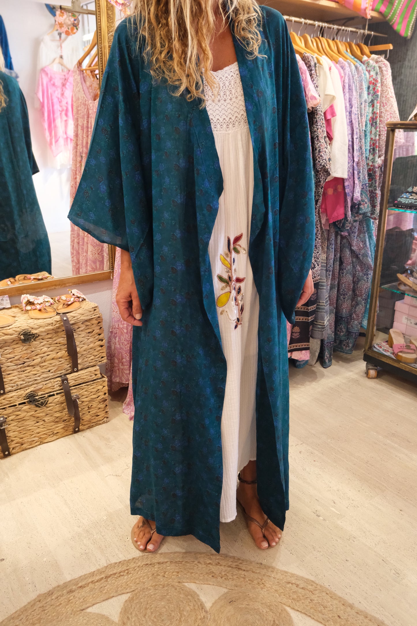 Kimono Silk Blue