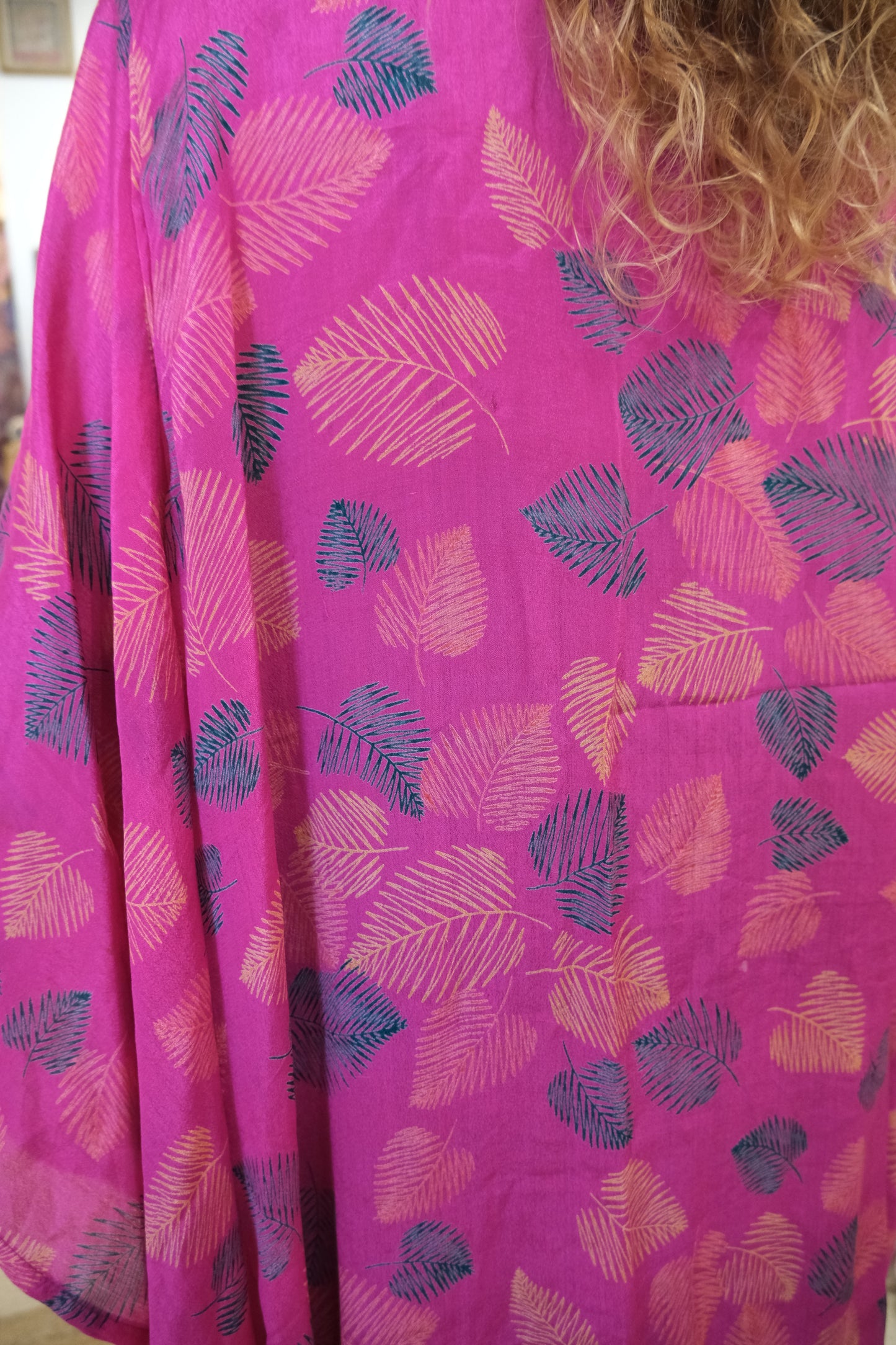 Kimono Silk Pink and Green