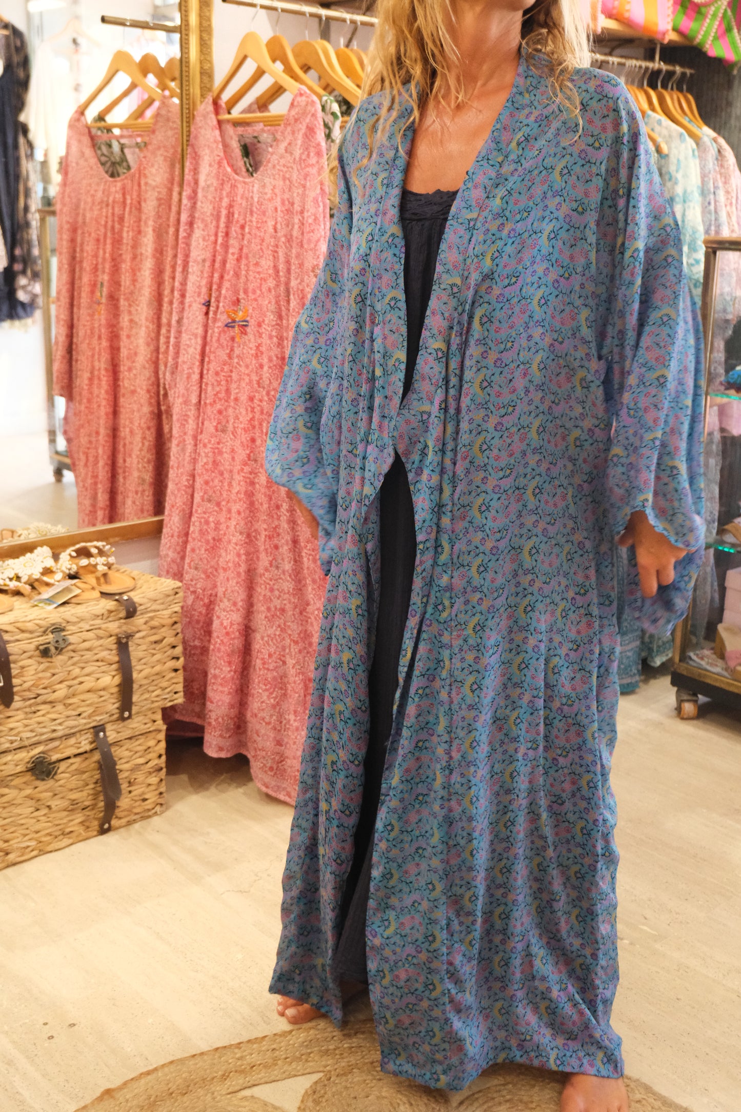 Kimono Silk Blue