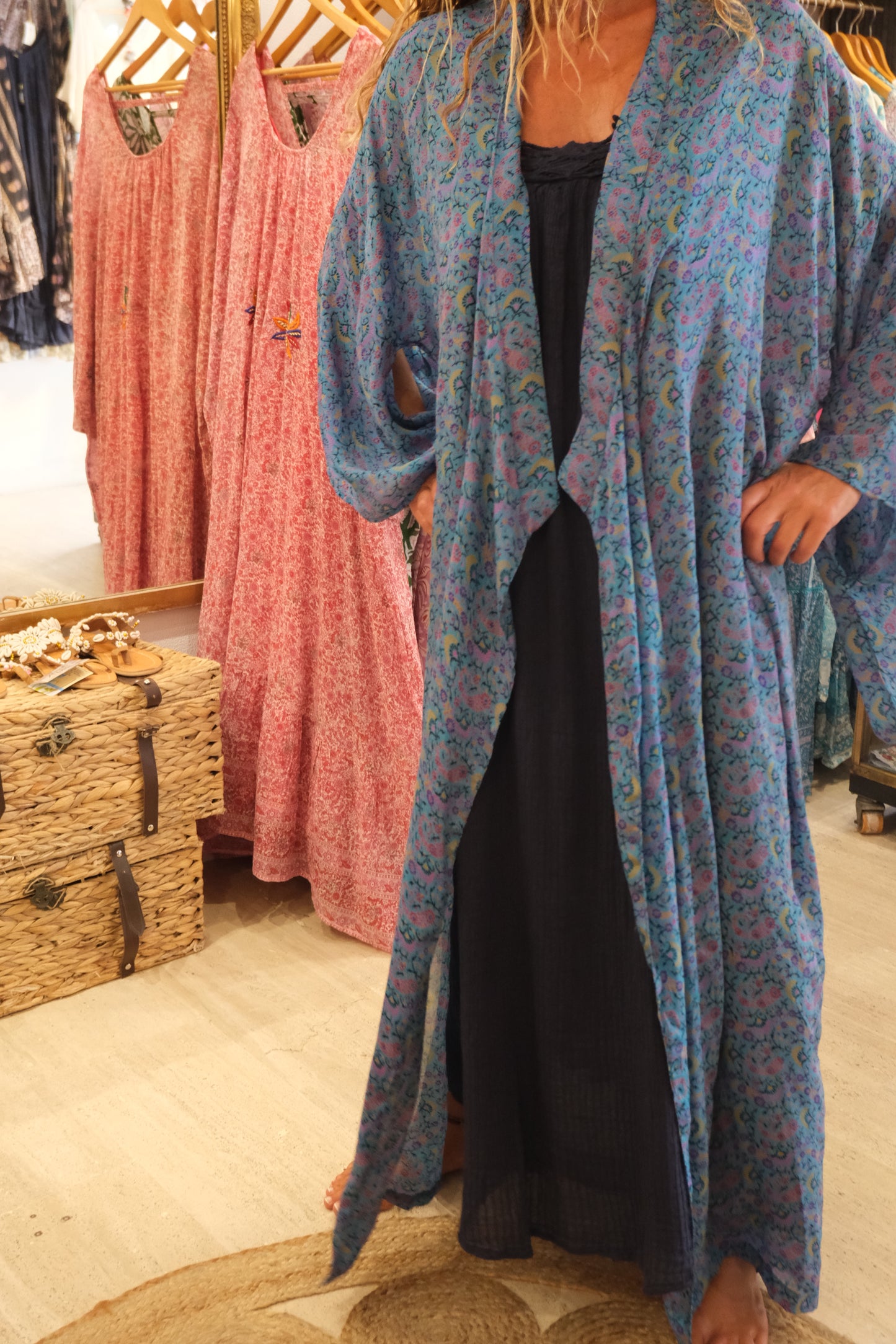 Kimono Silk Blue