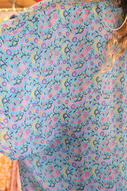 Kimono Silk Blue