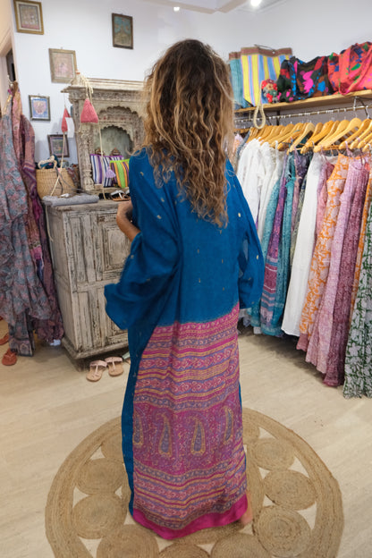 Kimono Blue and Pink