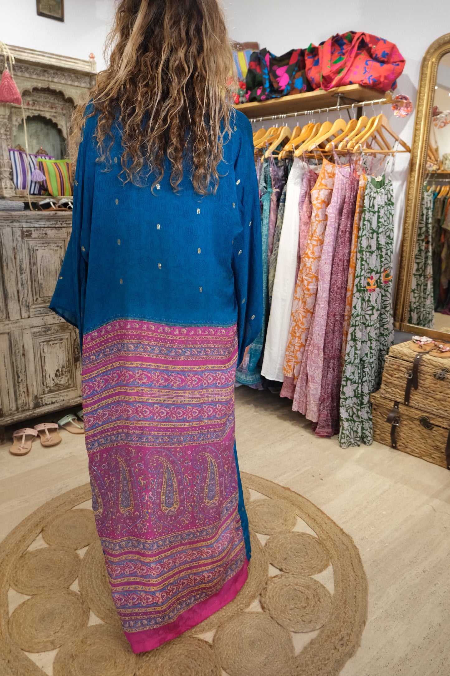 Kimono Blue and Pink