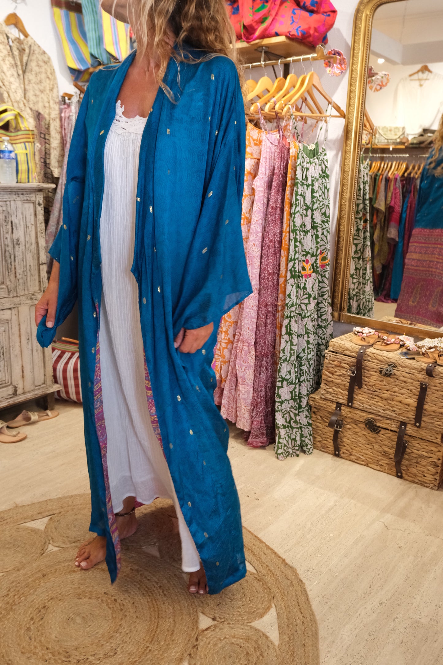 Kimono Blue and Pink