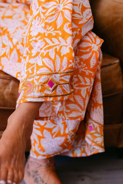 LOLA PANT ORANGE PRINT