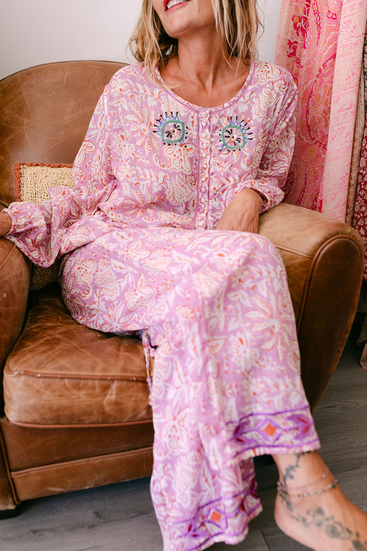 LOLA PANT LILA PRINT