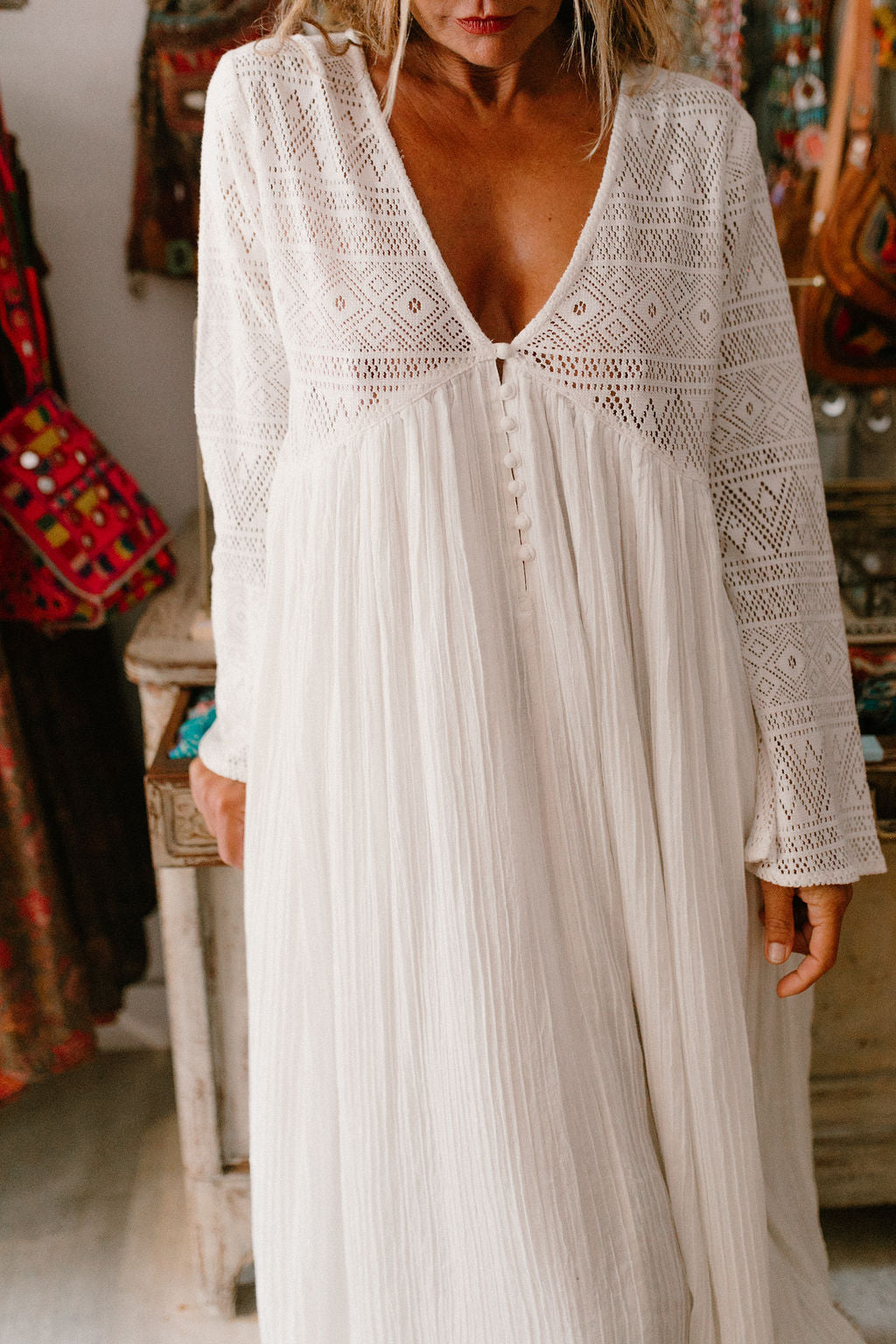 Brigitte Crochet Dress