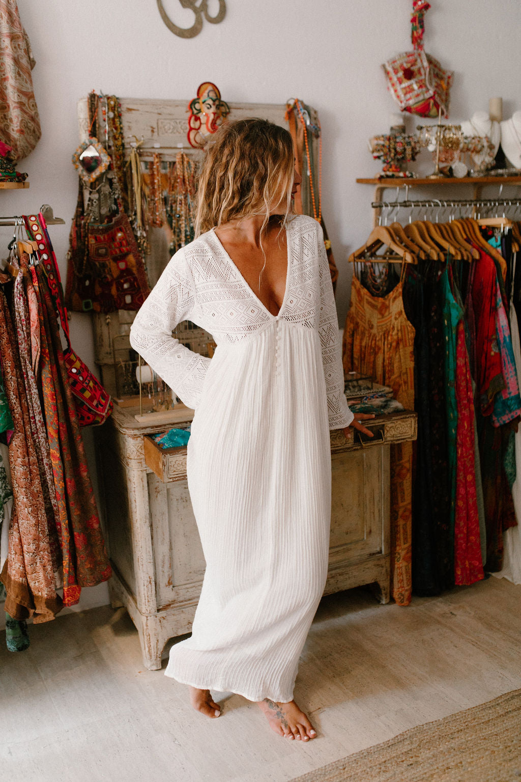 Brigitte Crochet Dress