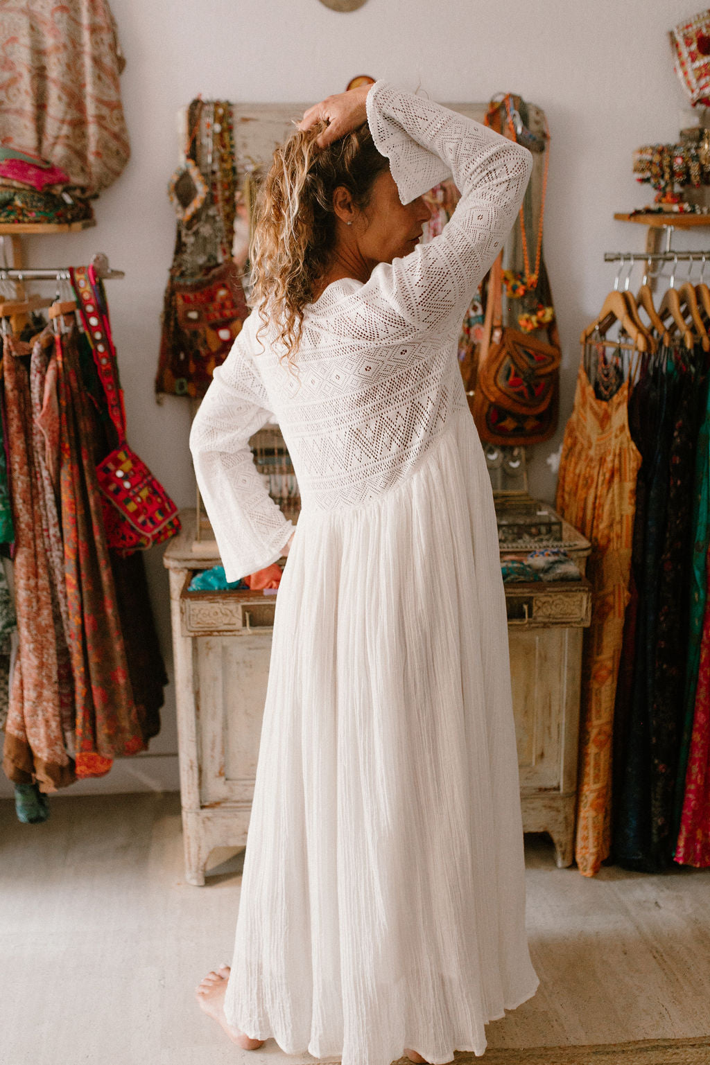 Brigitte Crochet Dress