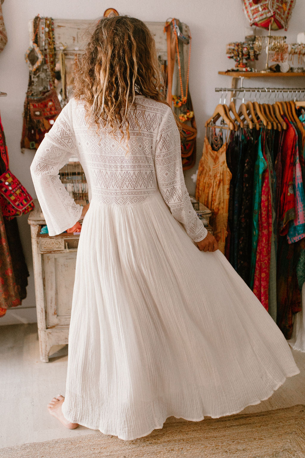 Brigitte Crochet Dress