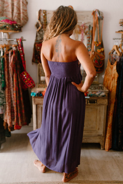 Agate Long Dress Embroidered