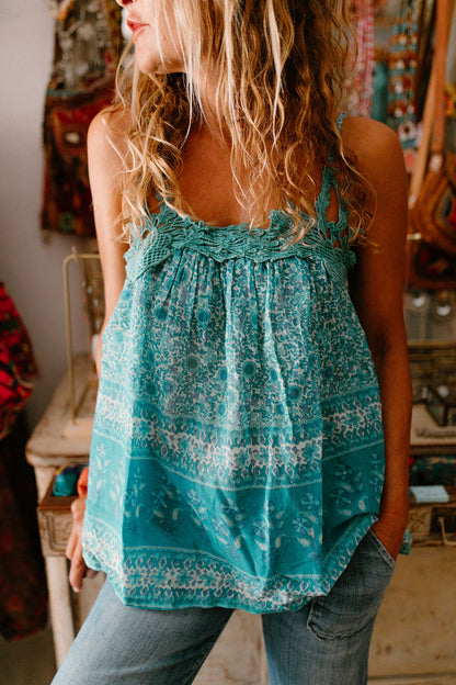 Ambre Top Vintage Print