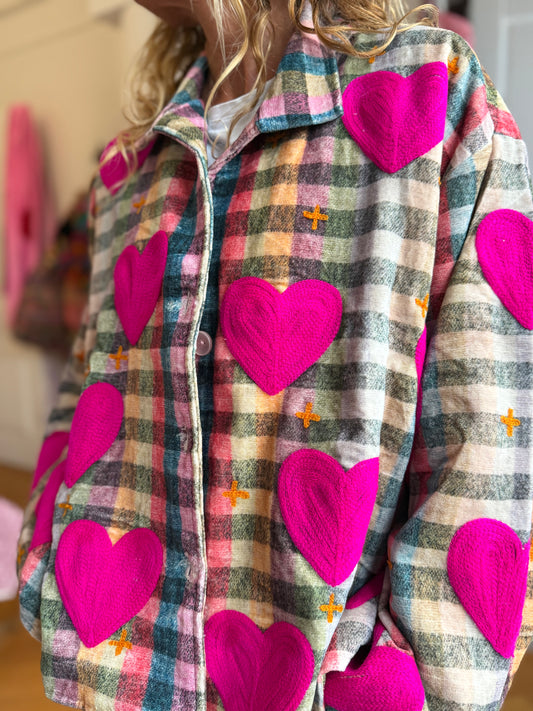 VESTE PINK HEART