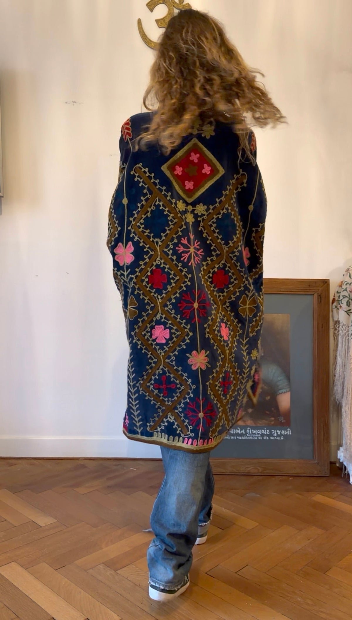 MANTEAU BLEU & BEIGE