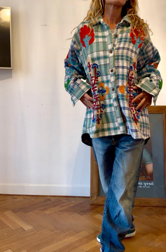 VESTE KANTHA BRODEE CARREAUX