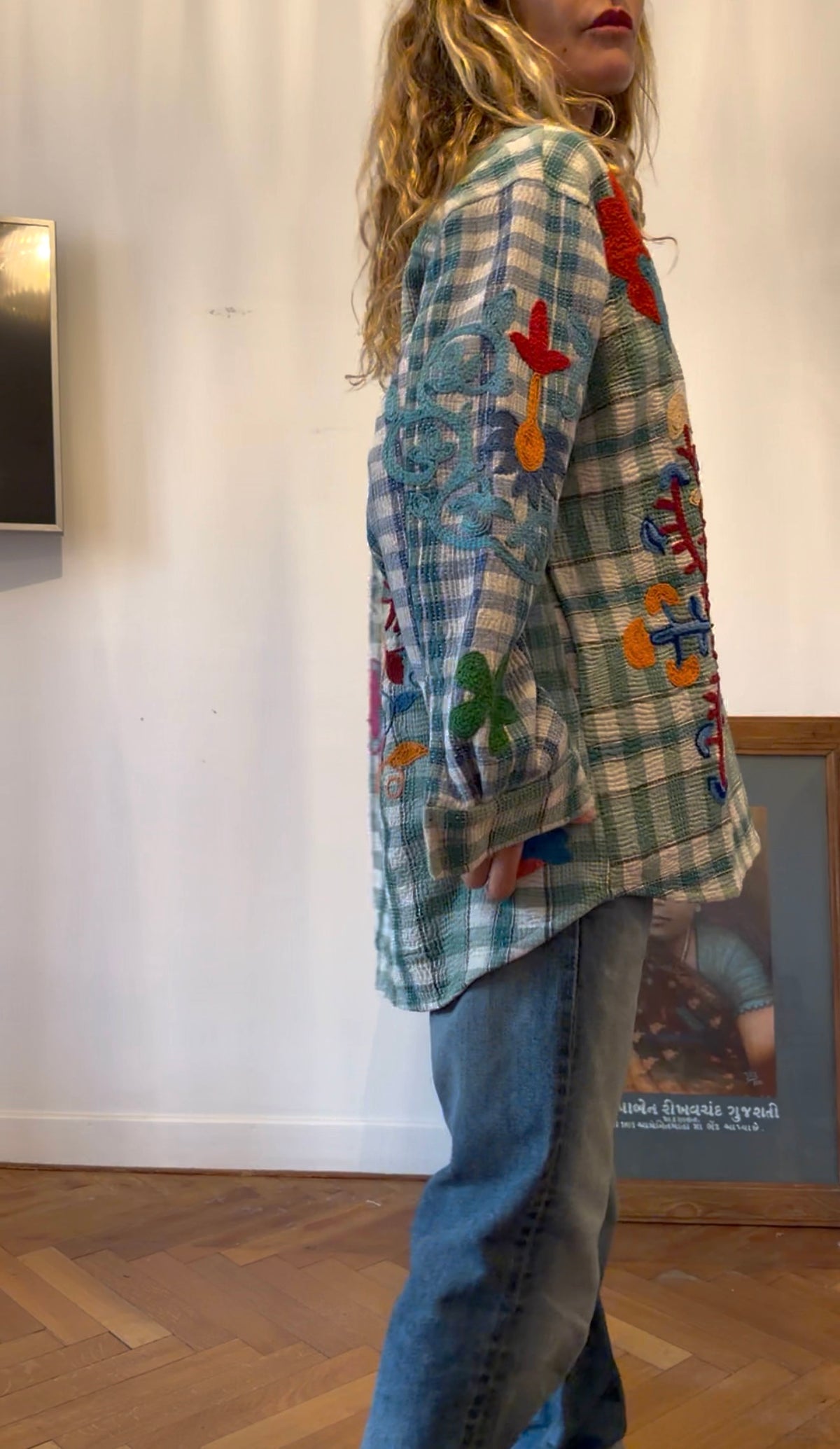 VESTE KANTHA BRODEE CARREAUX