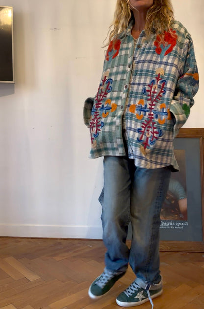 VESTE KANTHA BRODEE CARREAUX