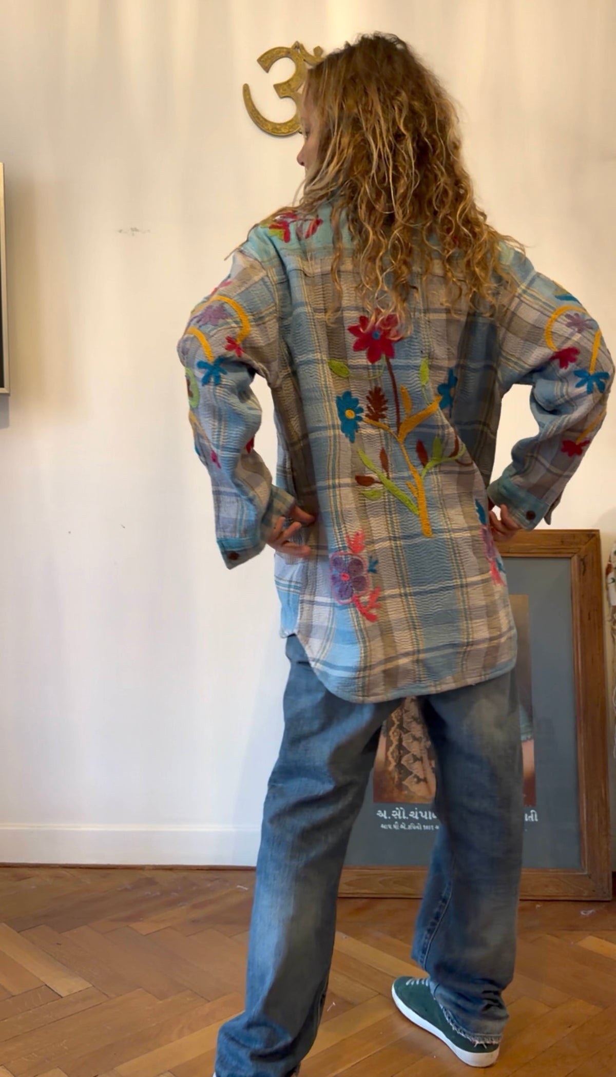 VESTE KANTHA BRODEE BLEU PASTEL