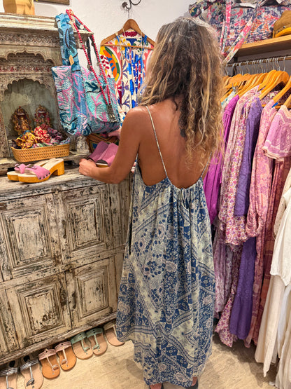 Camelia Long Dress Blue