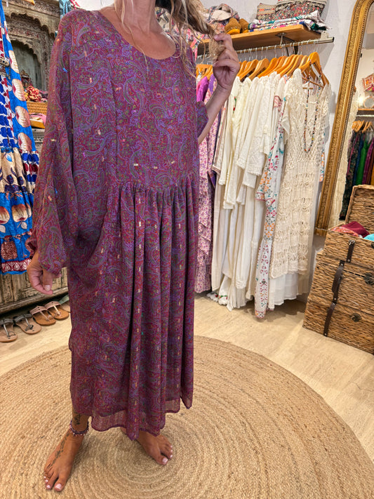 Silk Dress Purple