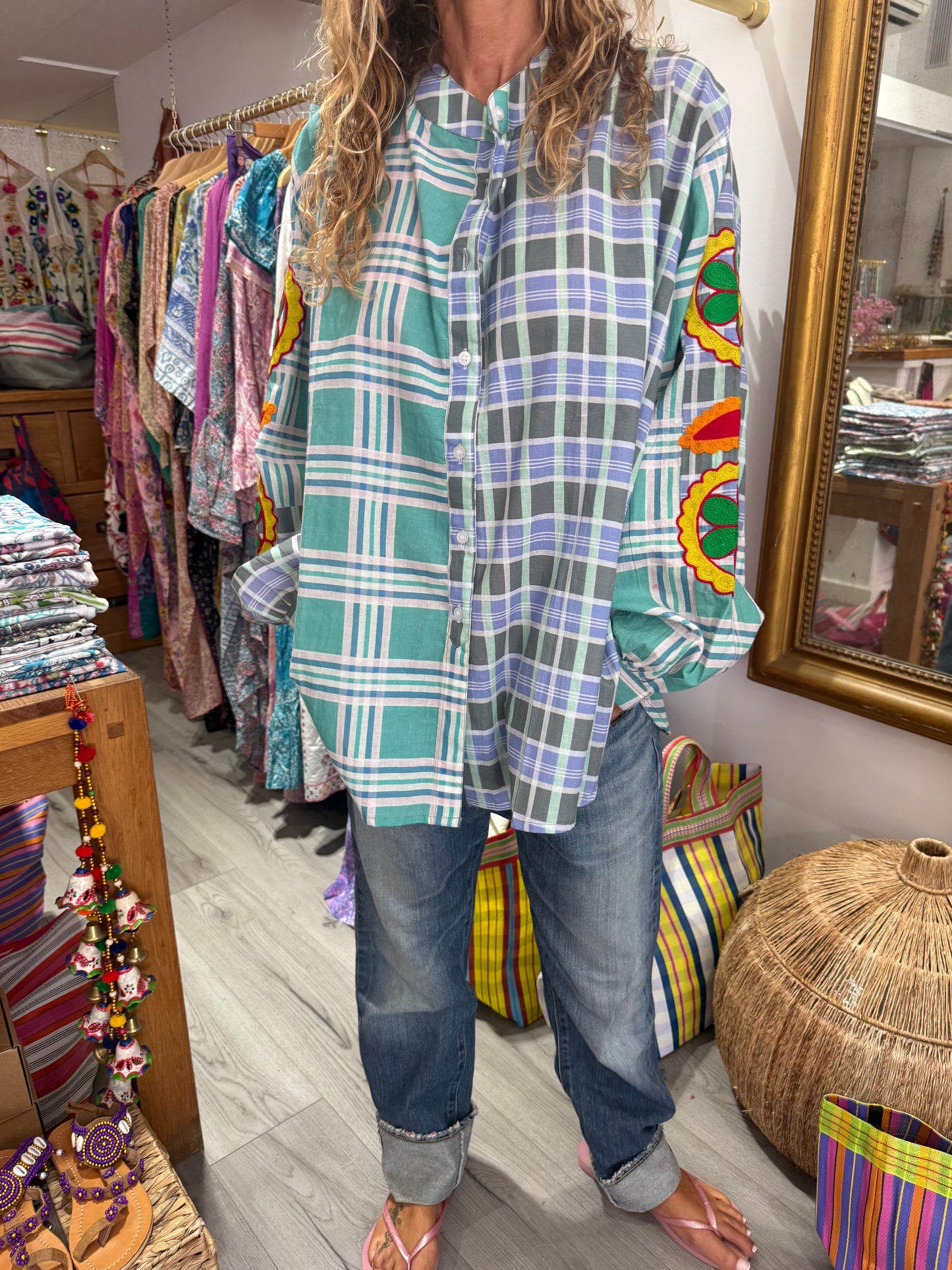 CHEMISE RAYÉE GREEN
