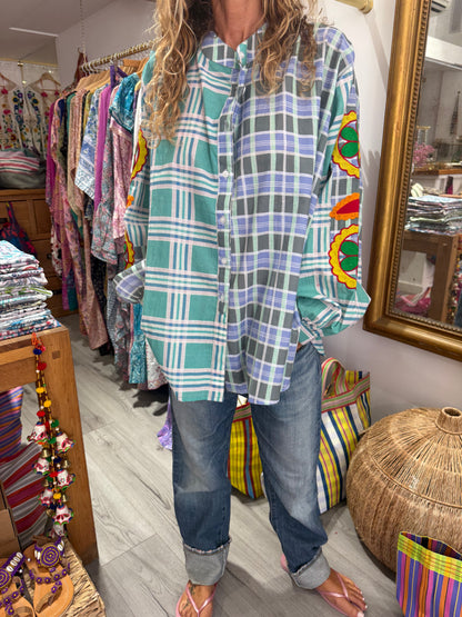 CHEMISE RAYÉE GREEN