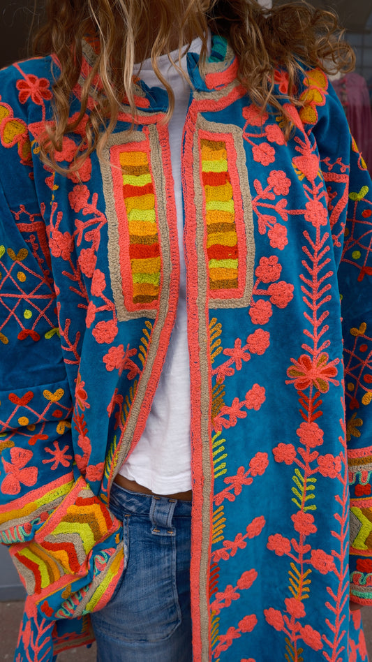 MANTEAU BLUE NEON