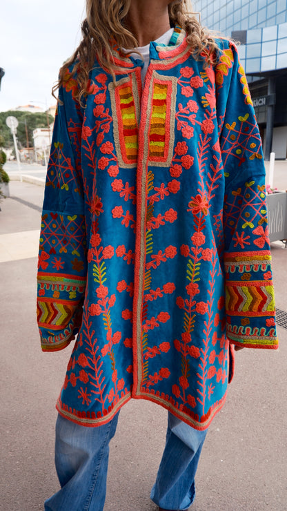 MANTEAU BLUE NEON